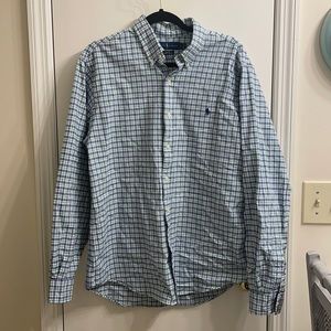 XL Slim Fit- Green, Navy, and White Ralph Lauren